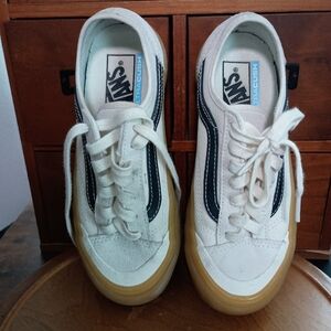 Vans White and Black Shoes